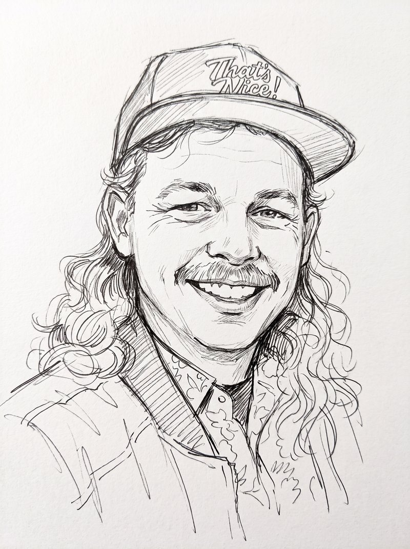 Gabriel Michael sketch portrait
